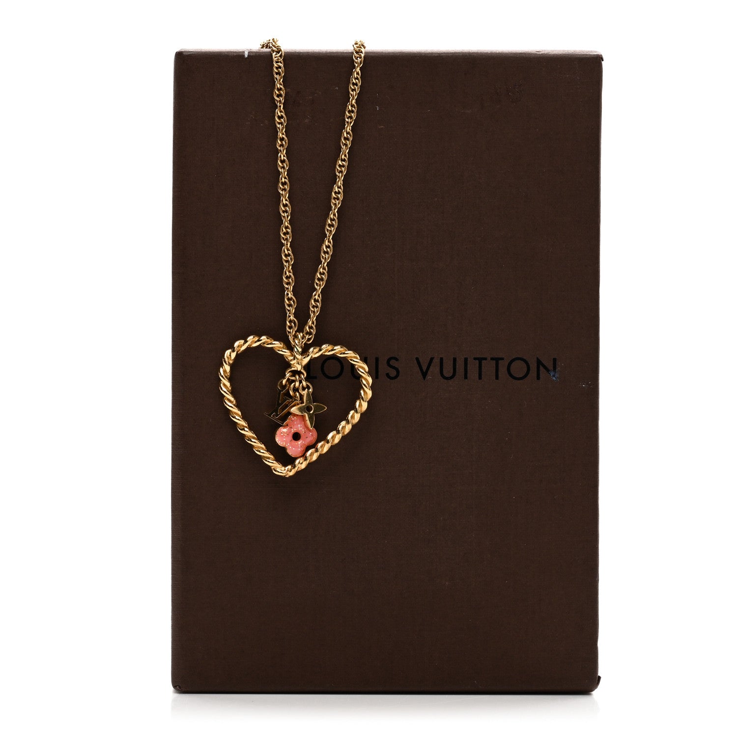 Louis Vuitton Sweet Monogram In My Heart Necklace Gold 7 of 7