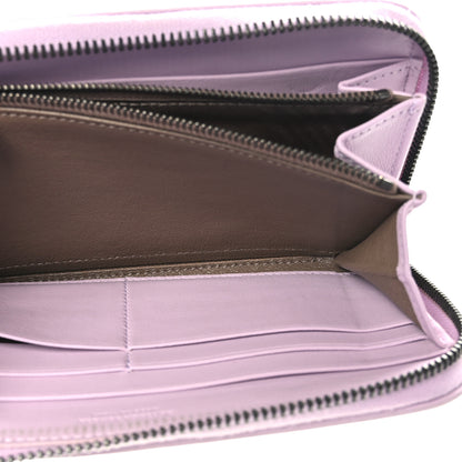 Bottega Veneta Nappa Intrecciato Zip Around Wallet Lilac 5 of 8