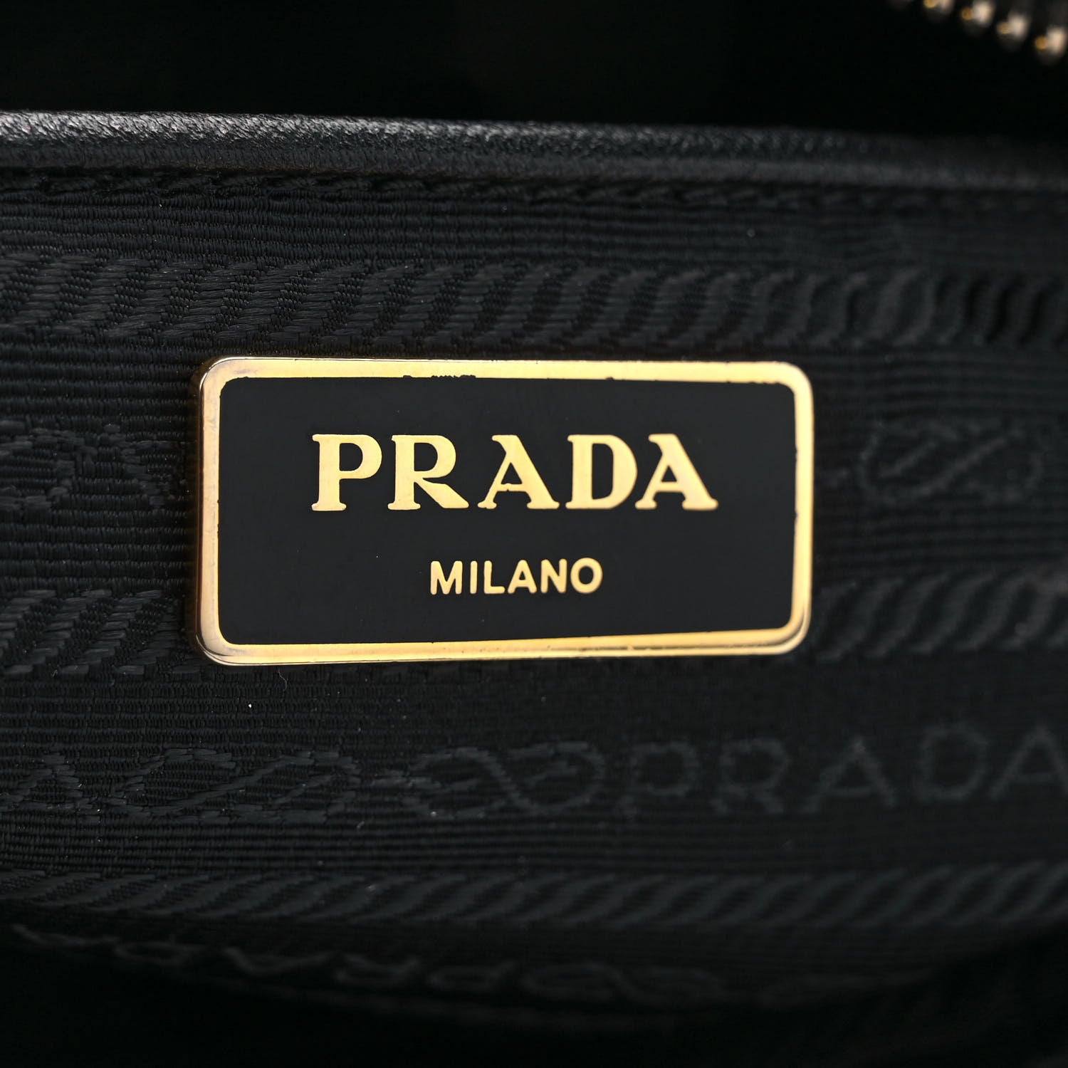 Prada Tessuto Nylon Saffiano Shopping Tote Black 5 of 10