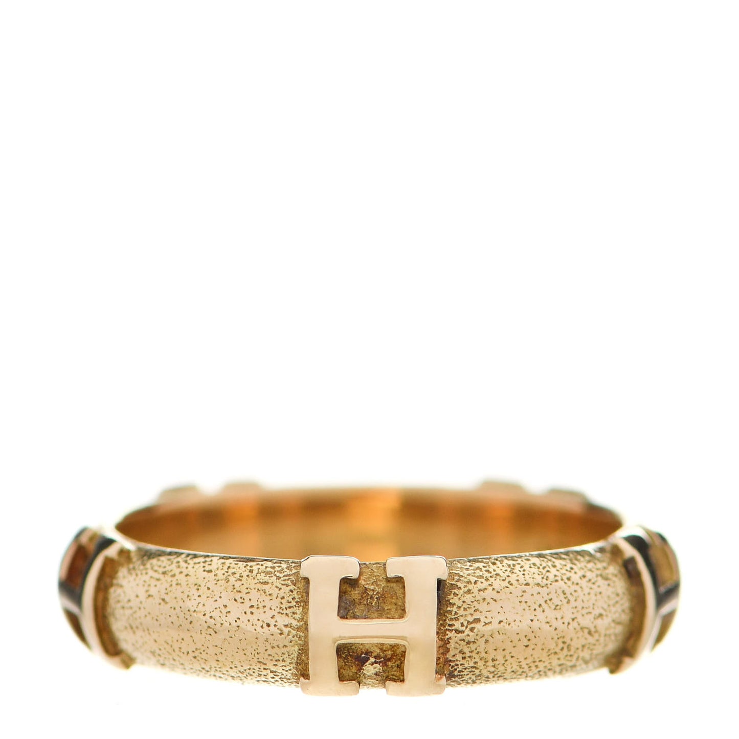 18K Yellow Gold H Ring 50 5.25