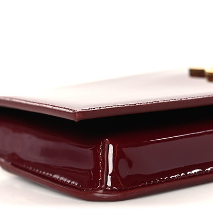 Saint Laurent Patent Monogram Phone Holder Crossbody Chataigne 8 of 9