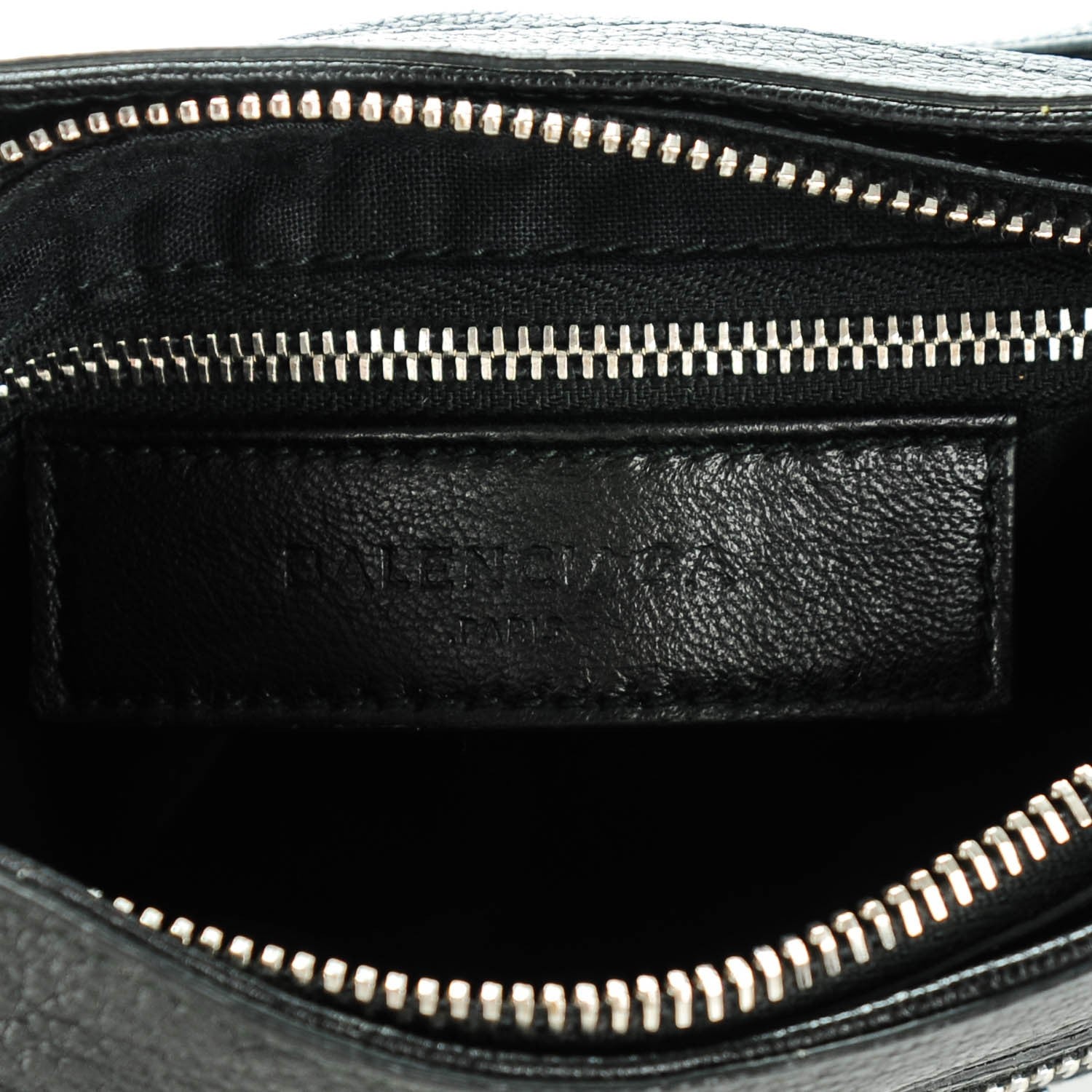 Balenciaga Chevre Silver Metallic Edge Hardware Hip Black 6 of 7