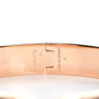 Hermes Narrow Enamel Clic Clac H Bracelet GM Bleu De Genes 4 of 5