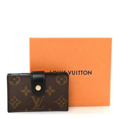 Louis Vuitton Monogram Gusset Card Holder Black 7 of 7
