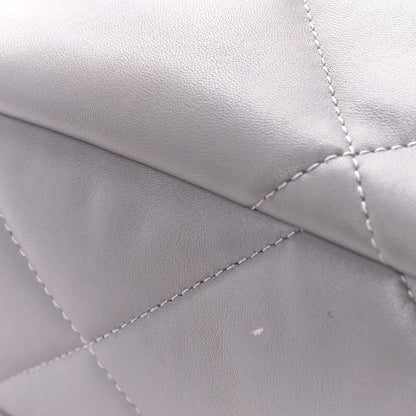 Chanel Lambskin Quilted Large Chanel 19 Flap Grey 11 of 12