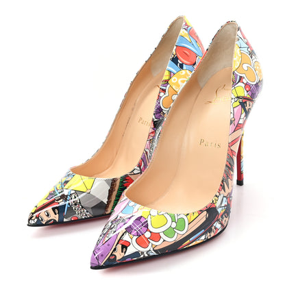 Christian Louboutin Patent Super Loubi Pigalle Follies 100 Pumps 37 Multicolor 4 of 9