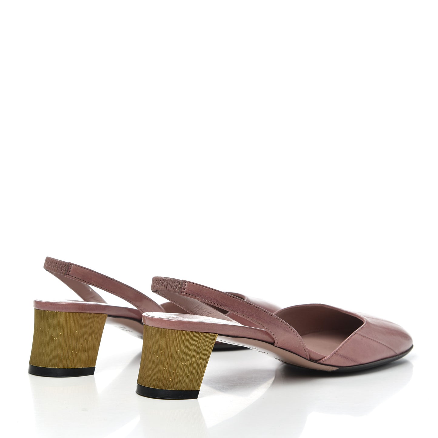 Eel Arielle Round Toe Pumps 35.5 Rose Bud