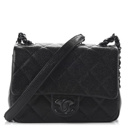 Chanel Caviar Quilted Incognito Mini Square Flap Black 1 of 11