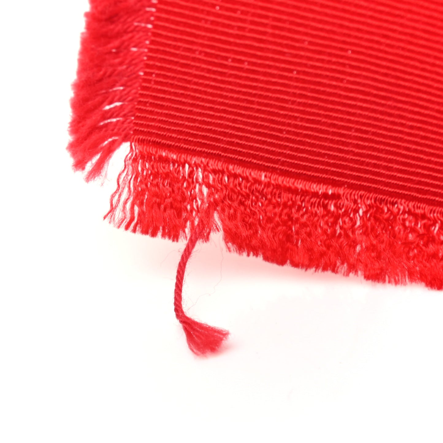 Grosgrain Crystal Bow Brooch Red