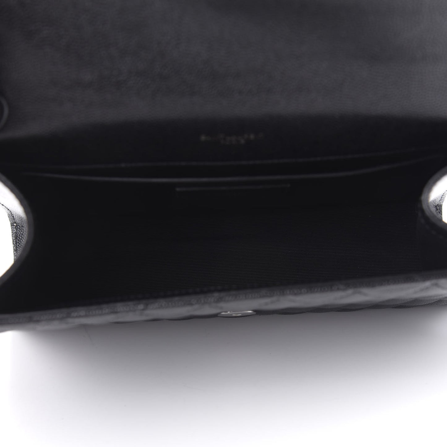 Grain De Poudre Textured Mixed Matelasse Triquilt Medium Monogram Satchel Black