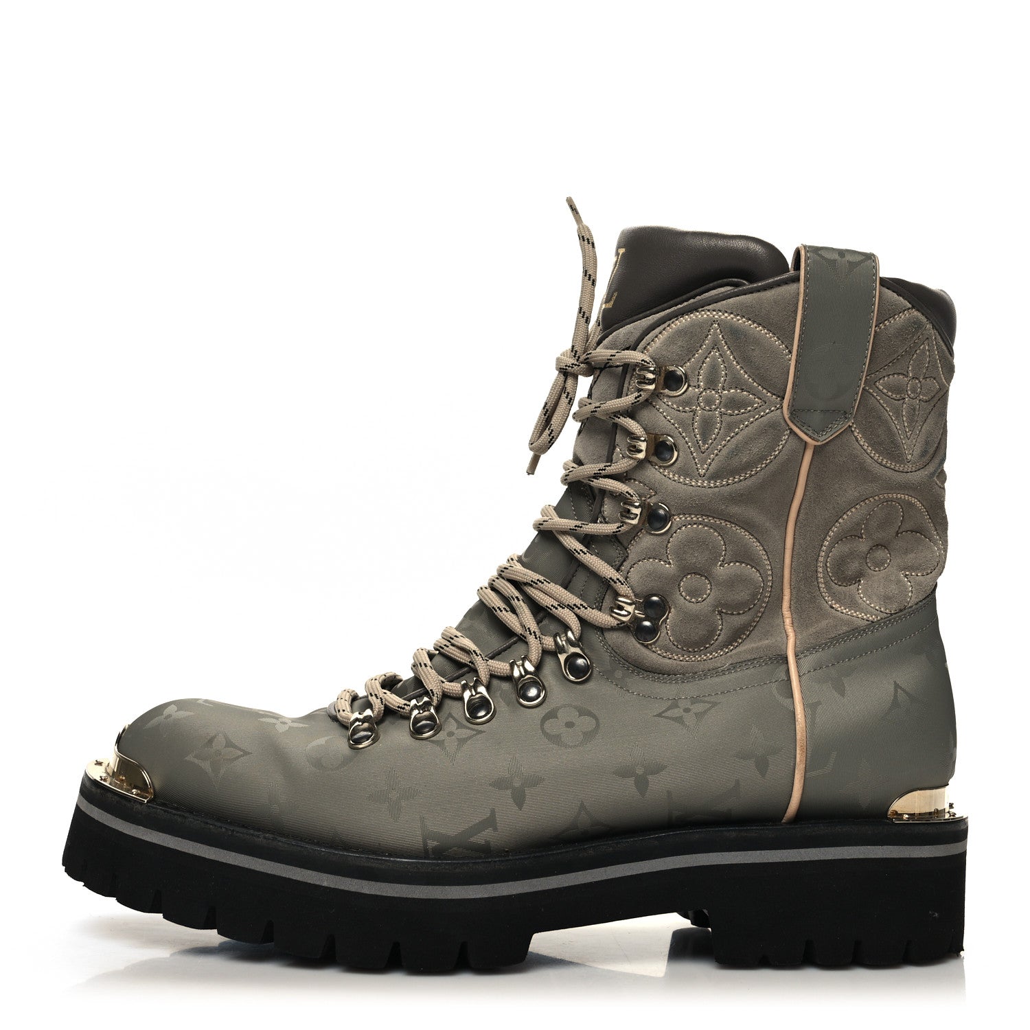 Louis Vuitton Monogram Titanium Mens Outland Ankle Boots 8 1 of 9