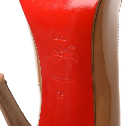 Christian Louboutin Patent Decollete 868 100 Pumps 36 Nude 8 of 18