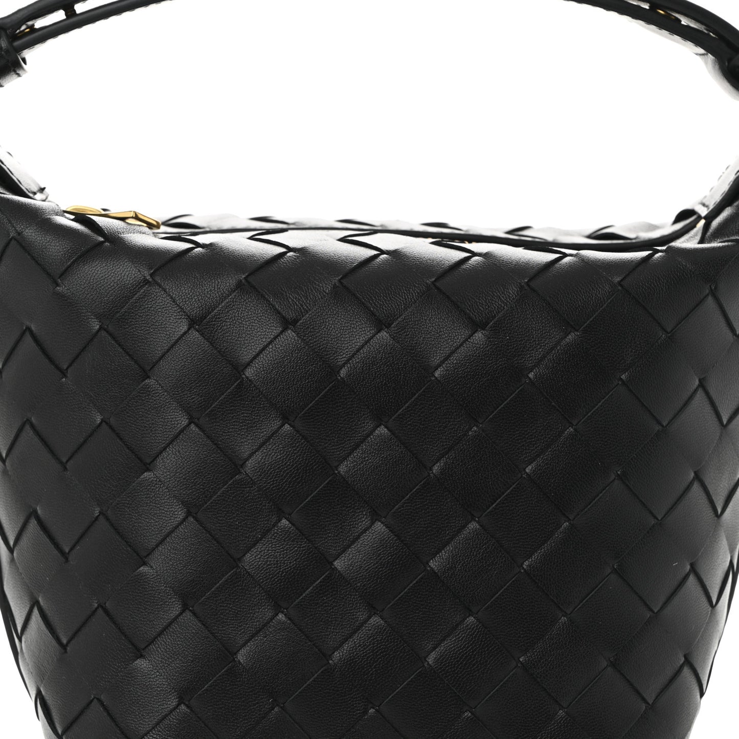 Calfskin Nappa Intrecciato Candy Wallace Black