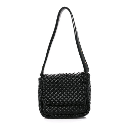 Bottega Veneta Nappa Intrecciato Small Cobble Shoulder Bag Black 1 of 13