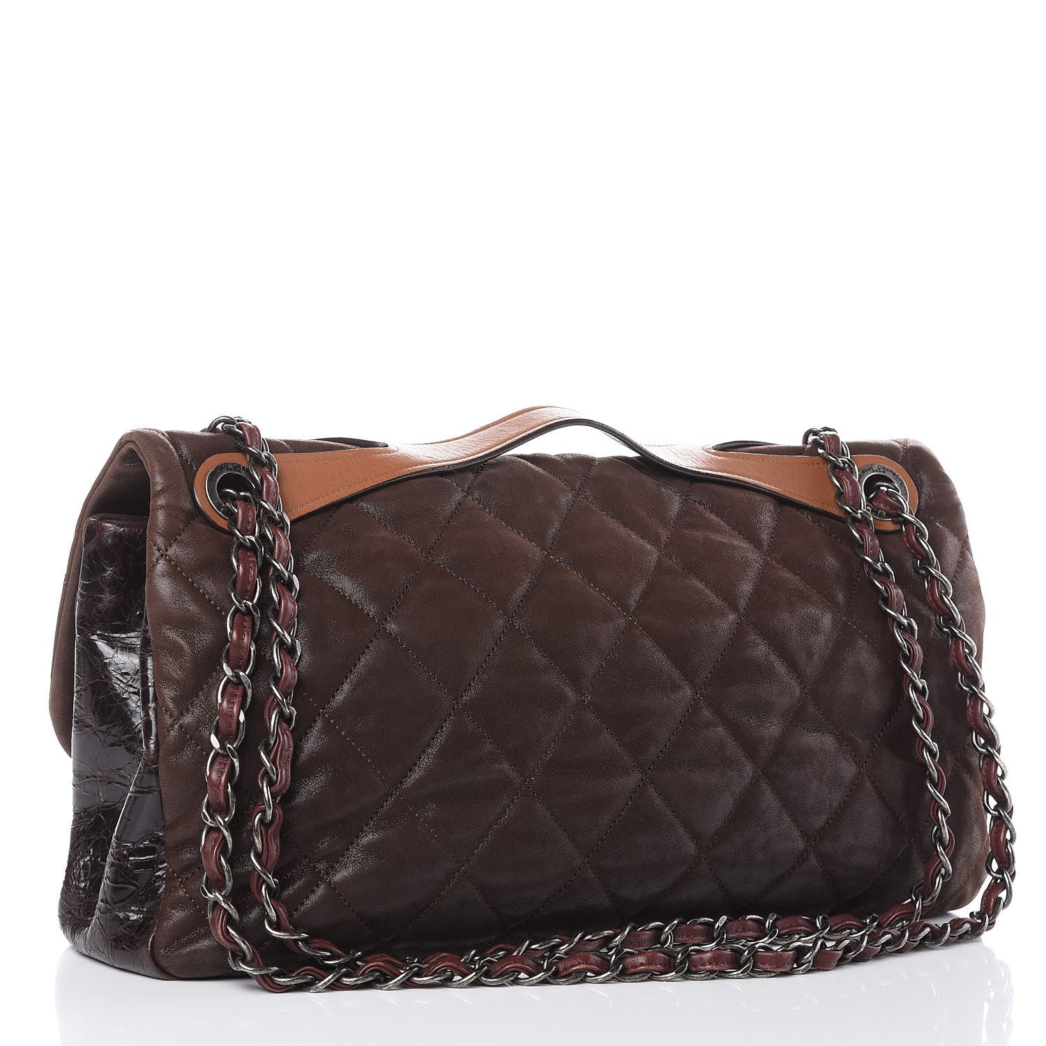 Chanel Iridescent Calfskin Jumbo In The Mix Flap Brown 3 of 13