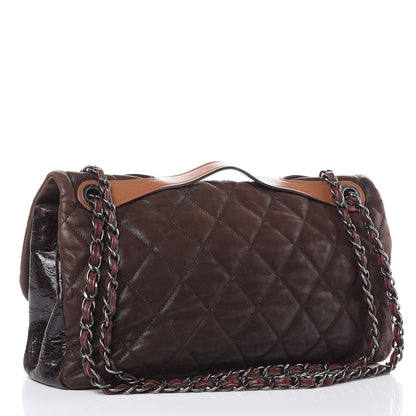 Chanel Iridescent Calfskin Jumbo In The Mix Flap Brown 3 of 13