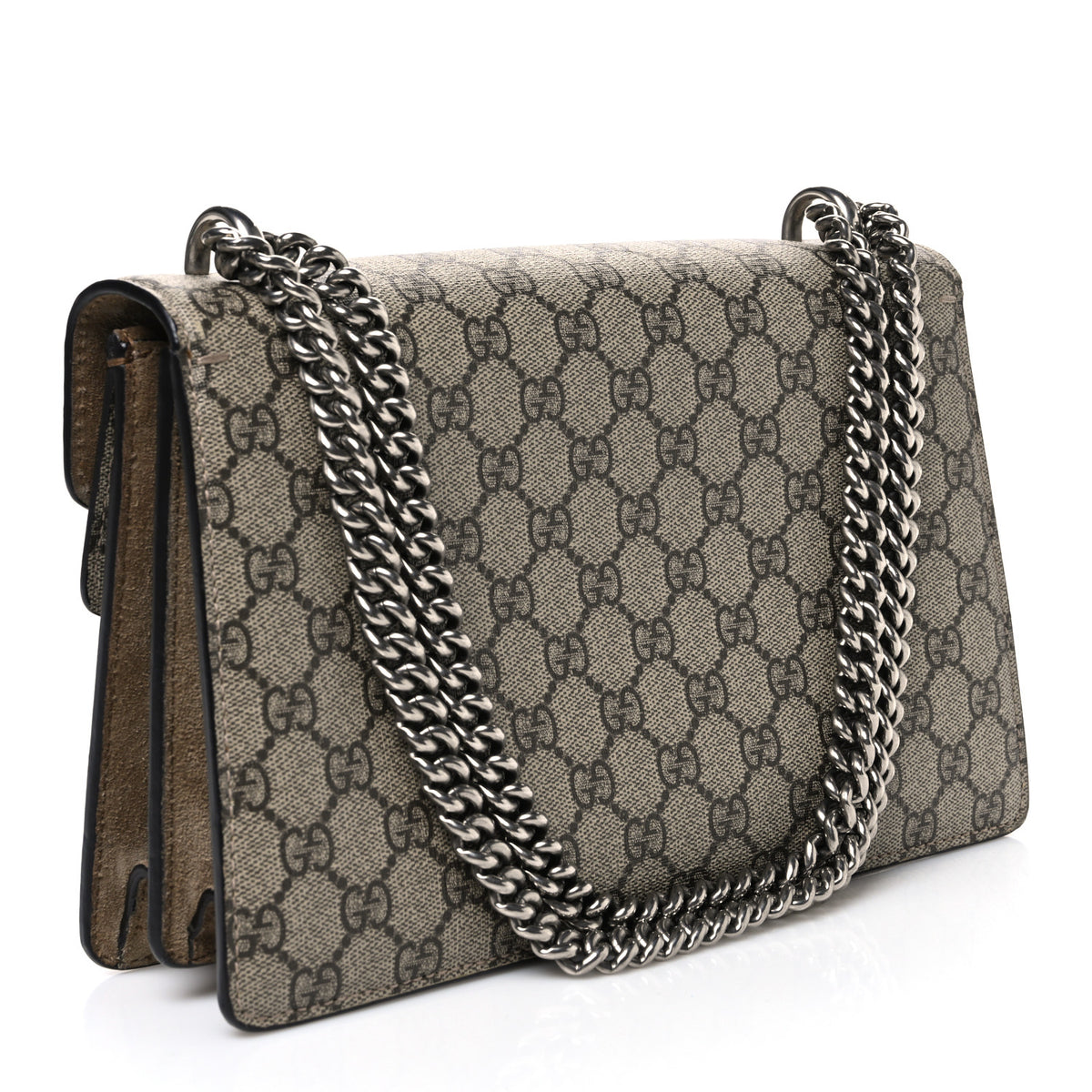 Gucci GG Supreme Monogram Small Dionysus Shoulder Bag Taupe 3 of 11