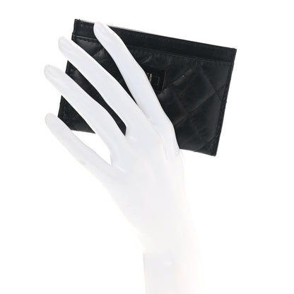 Chanel Aged Calfskin Quilted Reissue Card Holder So Black 2 of 9