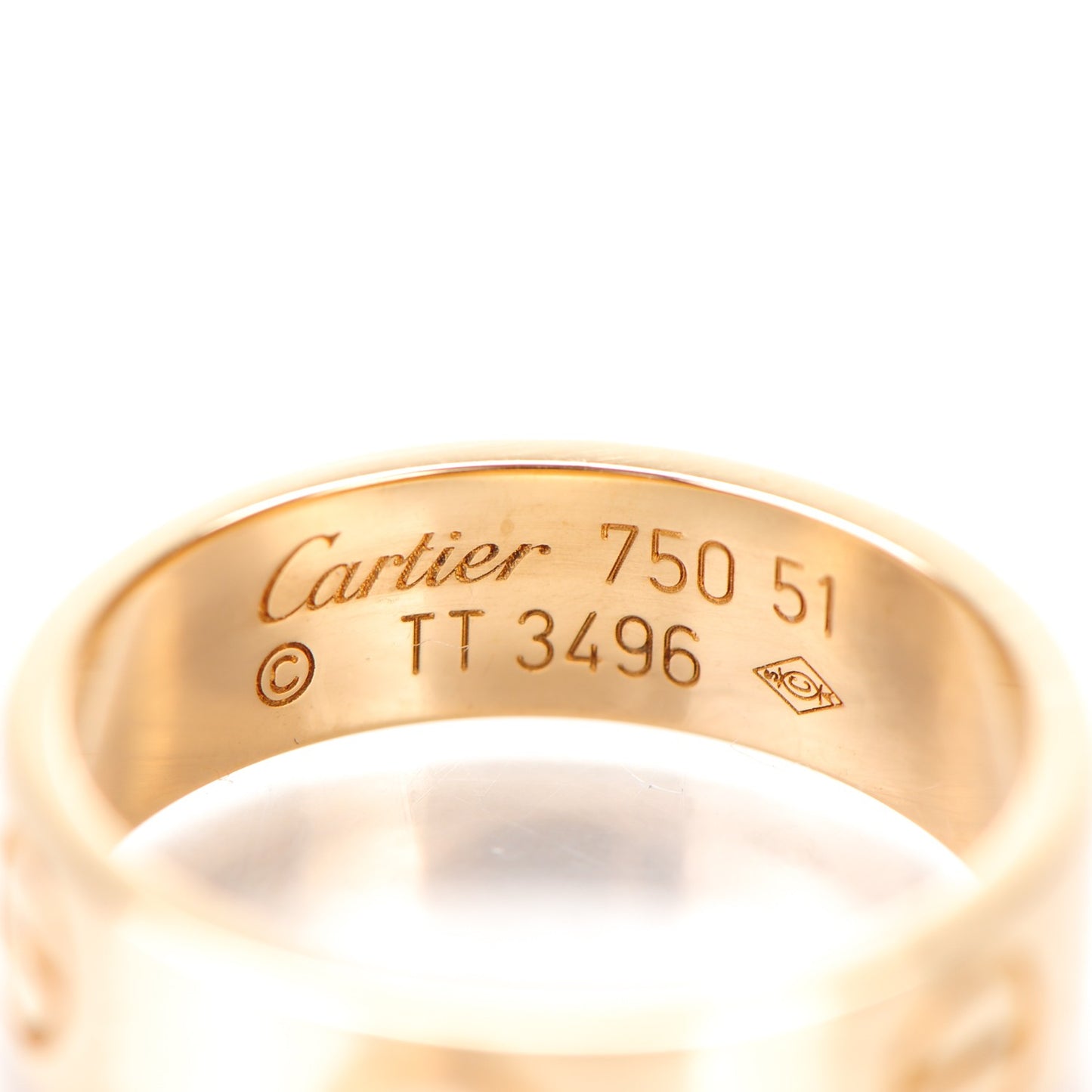 18K Yellow Gold 5.5mm LOVE Ring 51 5.75