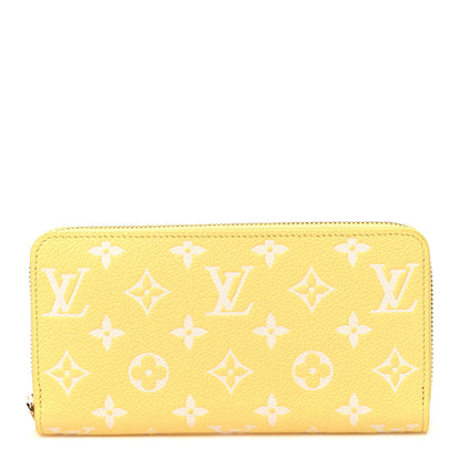 Louis Vuitton Empreinte Monogram Zippy Wallet Lemon Curd Yellow 1 of 6