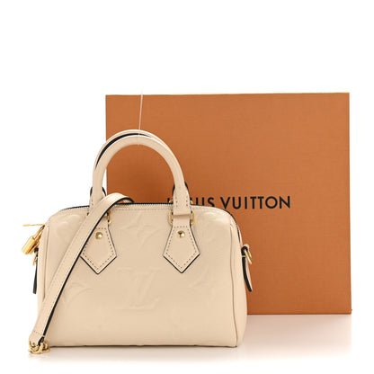 Louis Vuitton Empreinte Monogram Giant Speedy Bandouliere 20 Creme 12 of 12