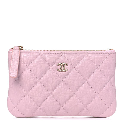 Chanel Caviar Quilted Small Cosmetic Case Light Pink 1 of 4