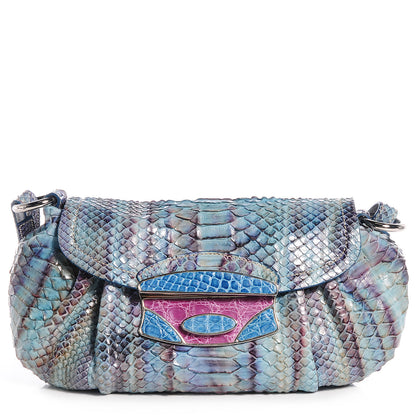 Prada Python Alligator Shoulder Flap Bag Voyage 1 of 11
