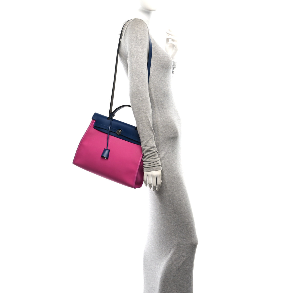 Vache Hunter Toile Herbag Zip 31 PM Magnolia Bleu Saphir