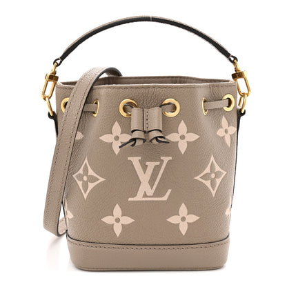 Louis Vuitton Empreinte Monogram Giant Nano Noe Tourterelle Creme 1 of 10