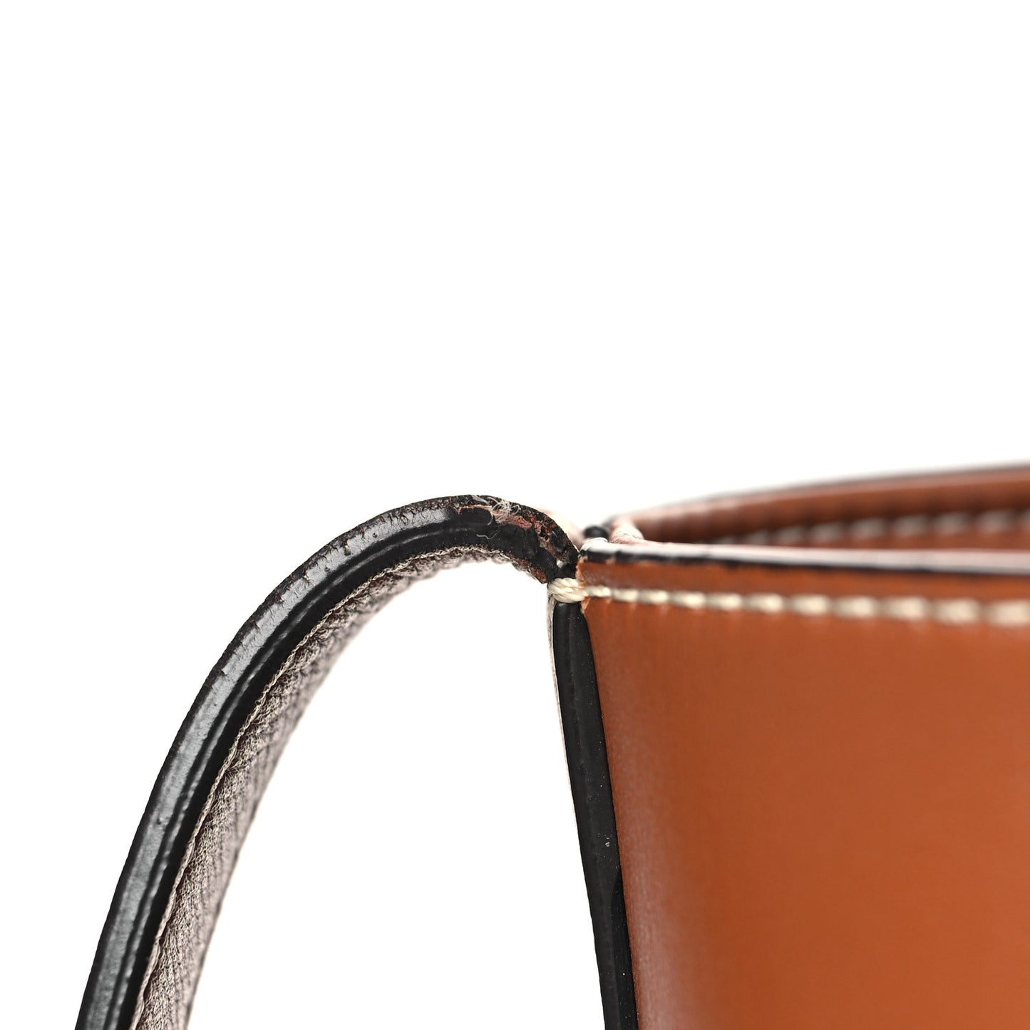 Smooth Calfskin Small Cuir Triomphe Bucket Bag Tan