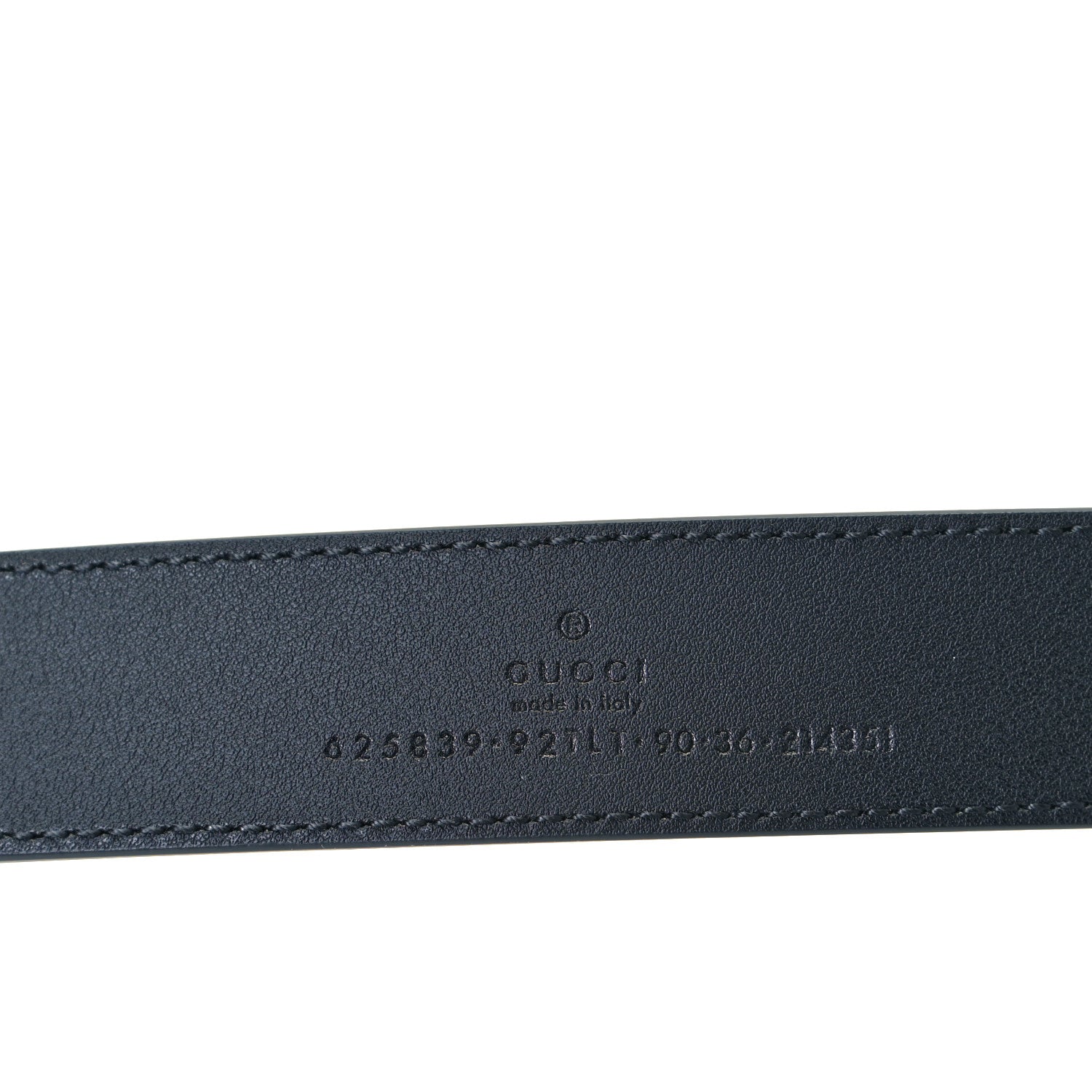 Gucci GG Supreme Monogram Matte Plutone Calfskin Double G 30mm Belt 90 36 Beige Ebony Black 3 of 5