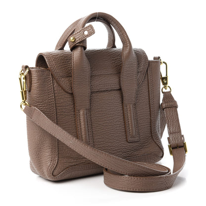 3.1 Phillip Lim Textured Calfskin Mini Pashli Satchel Taupe 3 of 10
