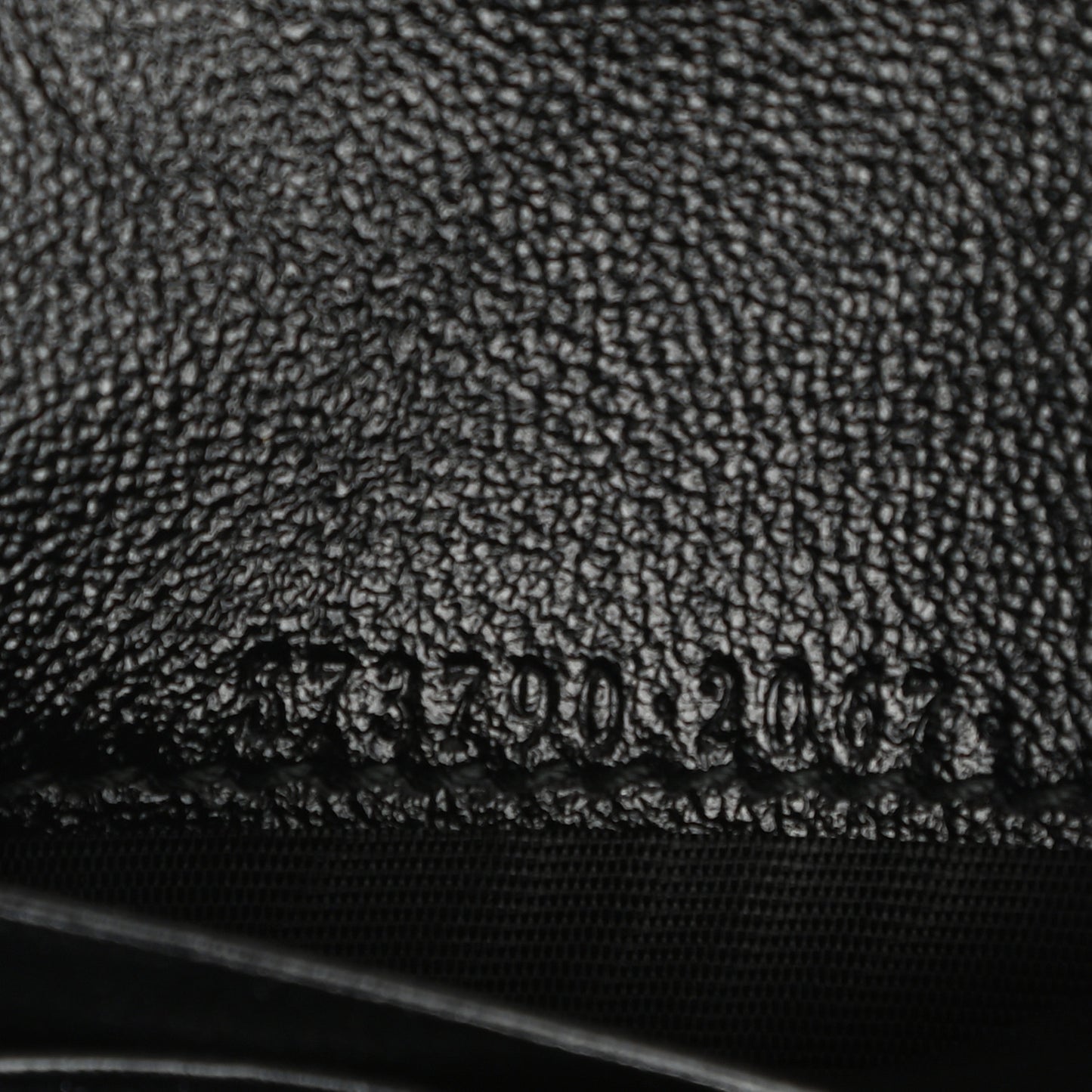 Calfskin Web Rajah Chain Card Case Wallet Black