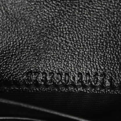 Gucci Calfskin Web Rajah Chain Card Case Wallet Black 6 of 7