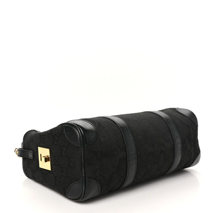 Gucci Monogram Boston Bag Black 4 of 10