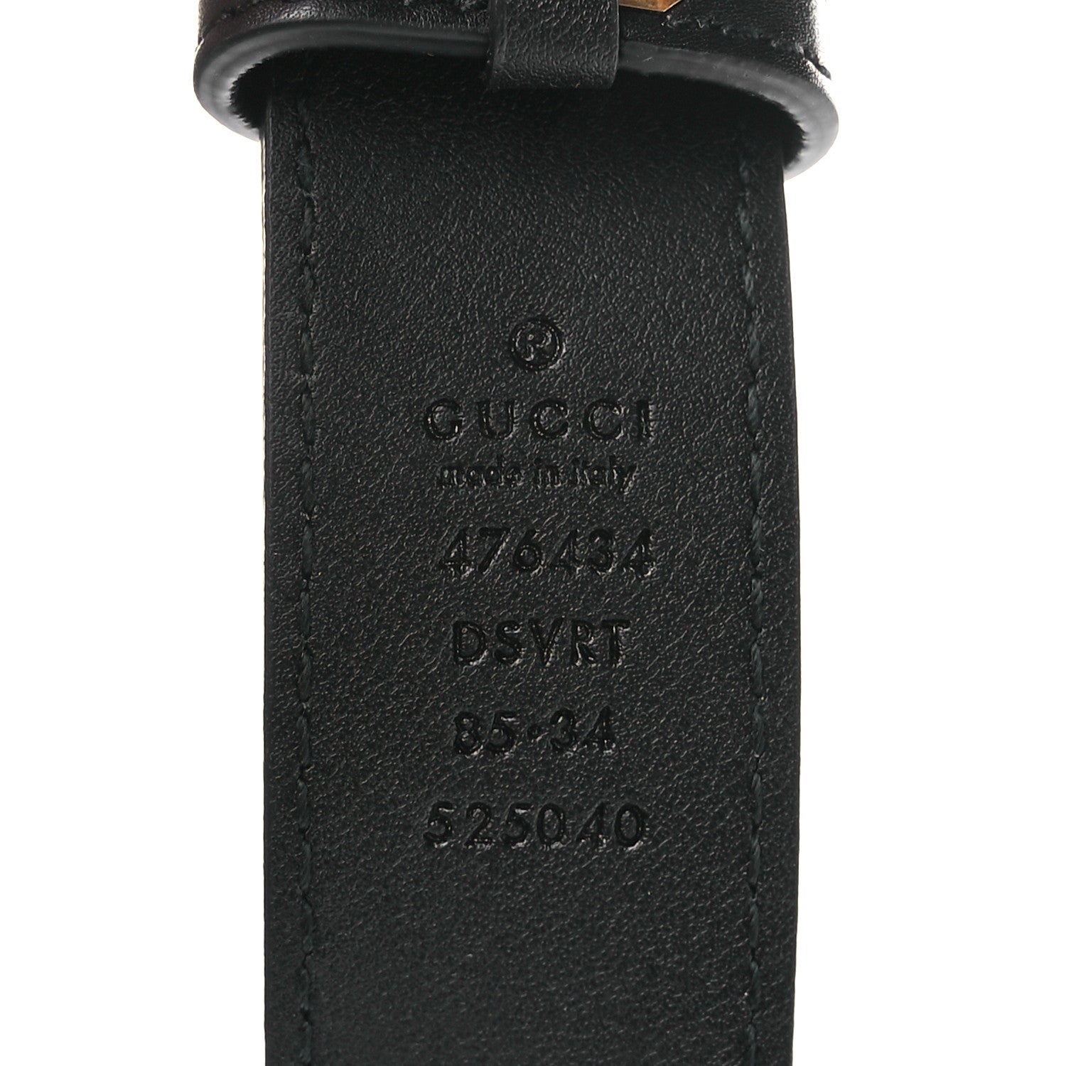 Gucci Calfskin Matelasse GG Marmont Belt Bag 85 34 Black 8 of 11