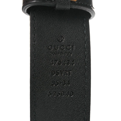 Gucci Calfskin Matelasse GG Marmont Belt Bag 85 34 Black 8 of 11