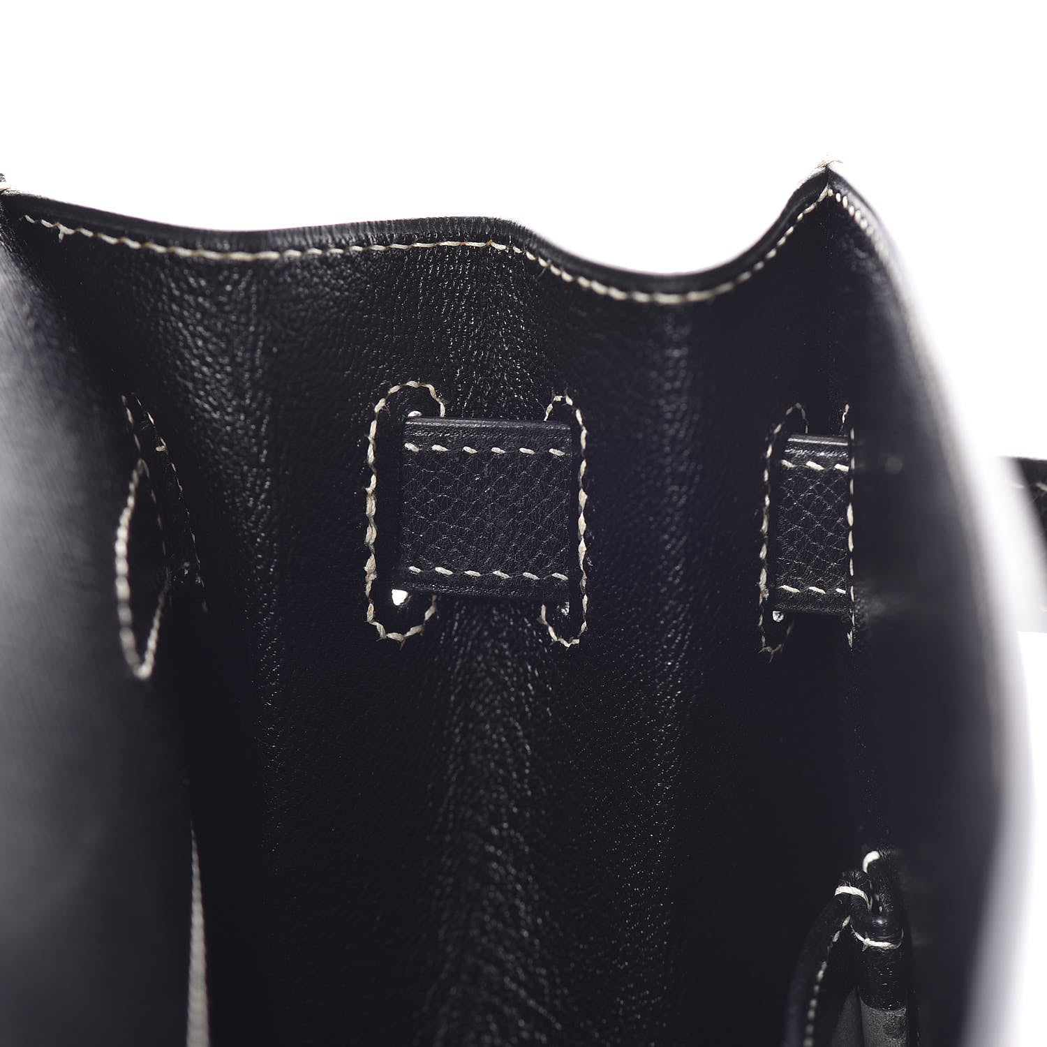 Hermes Veau Grain Lisse Kelly Sellier 32 Black 25 of 33