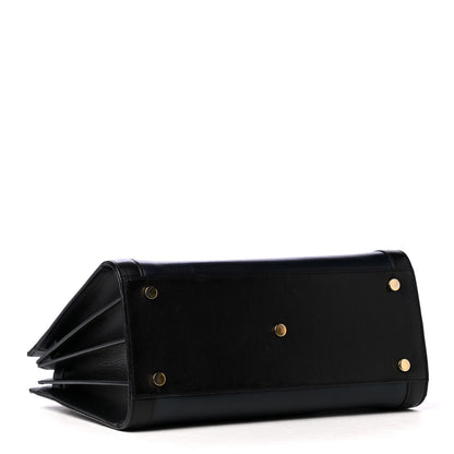 Saint Laurent Calfskin Small Bi-Color Sac De Jour Marine Black 3 of 4