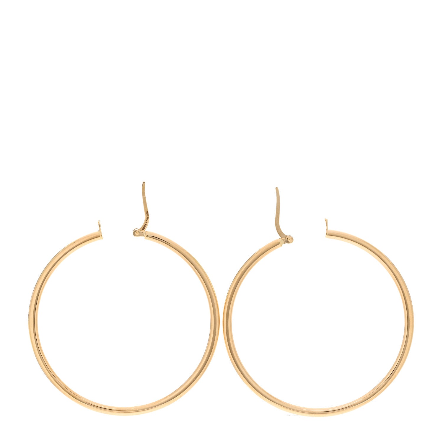 Roberto Coin 18K Yellow Gold 45mm Hoop Earrings 3 of 4