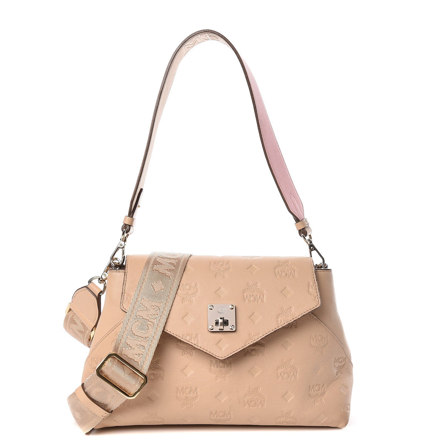 Calfskin Ottomar Monogram Small Original Crossbody Bag New Beige