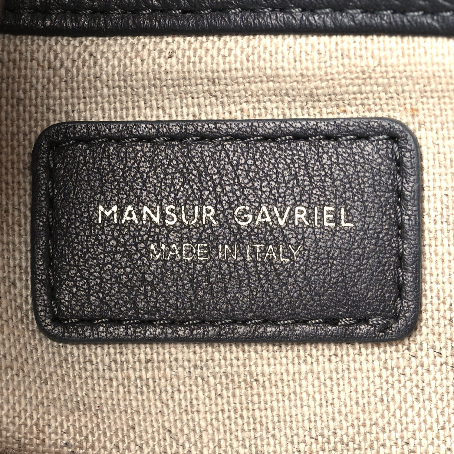 Mansur Gavriel Pebbled Calfskin Zip Bucket Bag Aglio 6 of 9