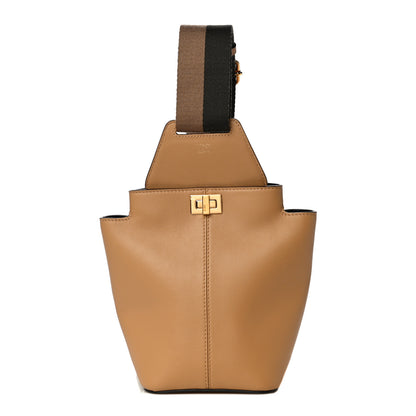Fendi Vitello Grace Matte Mini Guitar Bag Miele Scuro 1 of 10