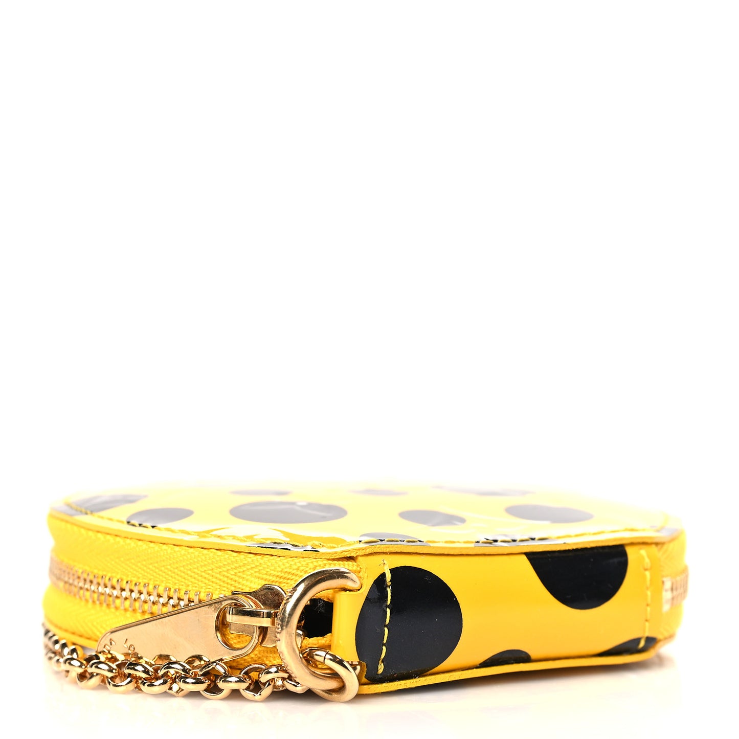 Vernis Kusama Infinity Dots Chapeau Coin Purse Yellow