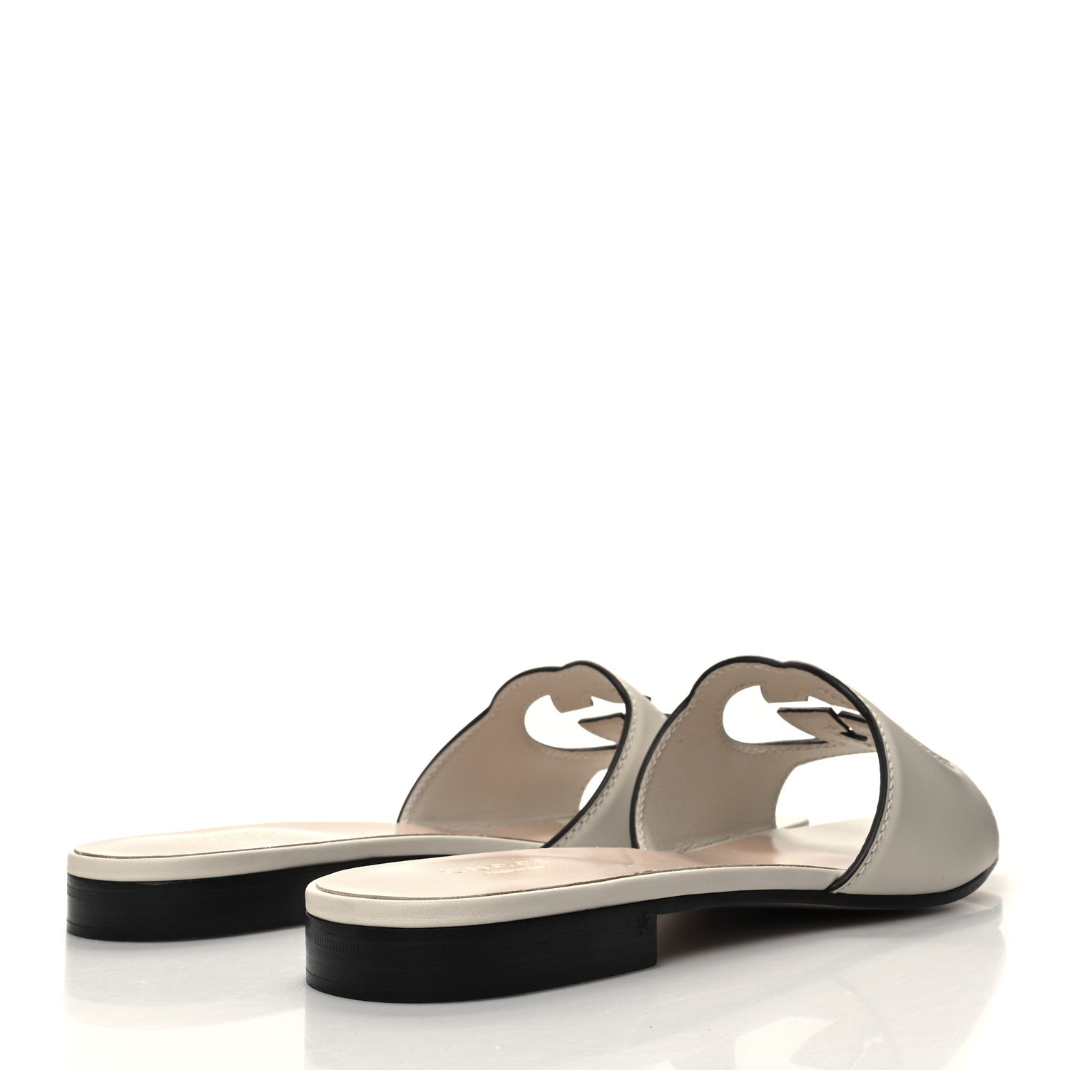 Gucci Calfskin Interlocking G Sandals 40 Mystic White 4 of 8