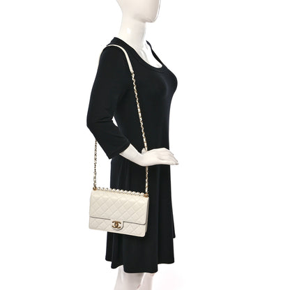 Chanel Lambskin Quilted Small Chic Pearls Flap White 2 of 9