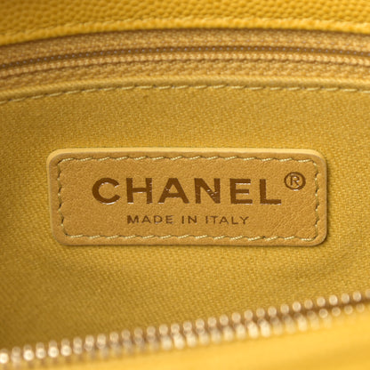 Chanel Caviar Quilted Small Coco Handle Flap Yellow 6 of 13