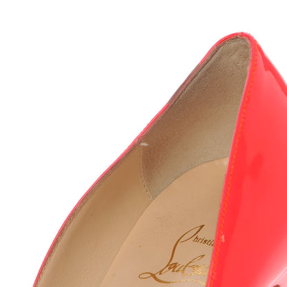 Christian Louboutin Patent Lady Peep 150 Pumps 39.5 Rose Paris 10 of 19