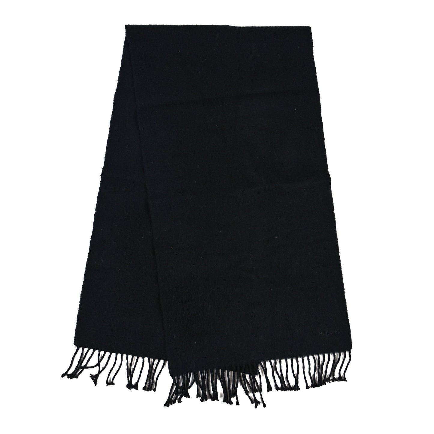 Cashmere Fringe Stole Black