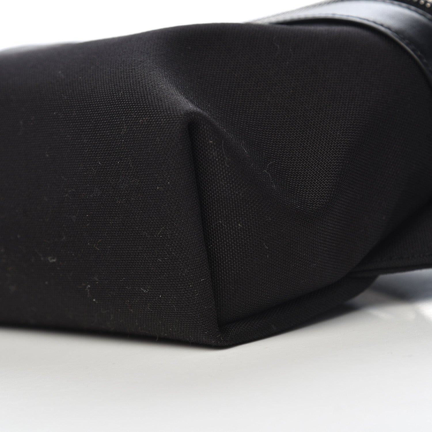 Saint Laurent Canvas Calfskin City Belt Bag Black 8 of 9